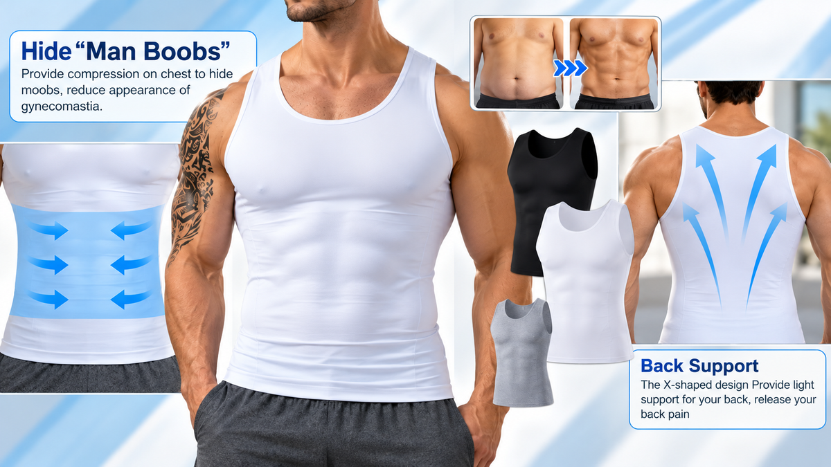 Zhyrax Men's Compression Vest – A Smoother Fit Under Shirts
