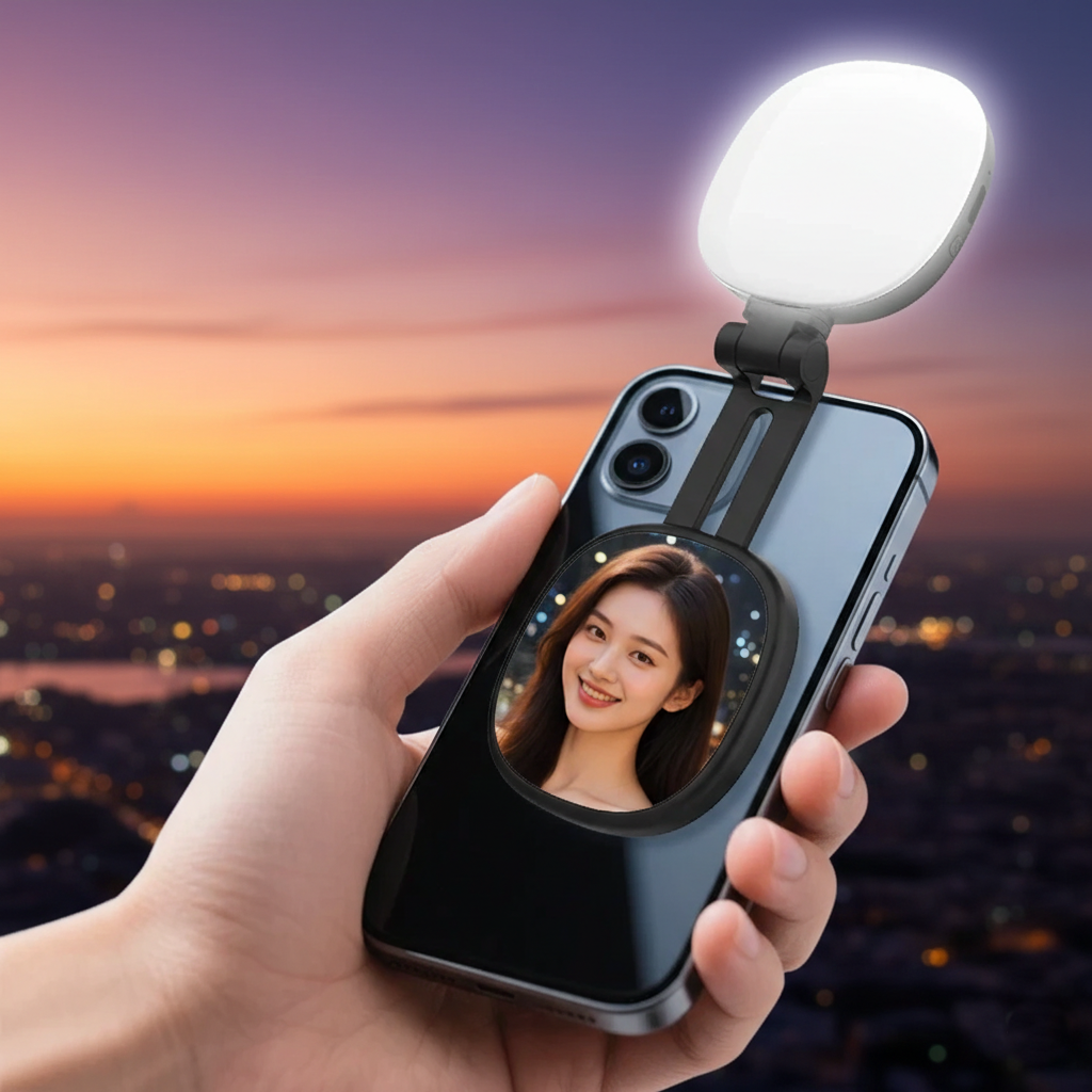 Rechargeable Magnetic LED Selfie Light