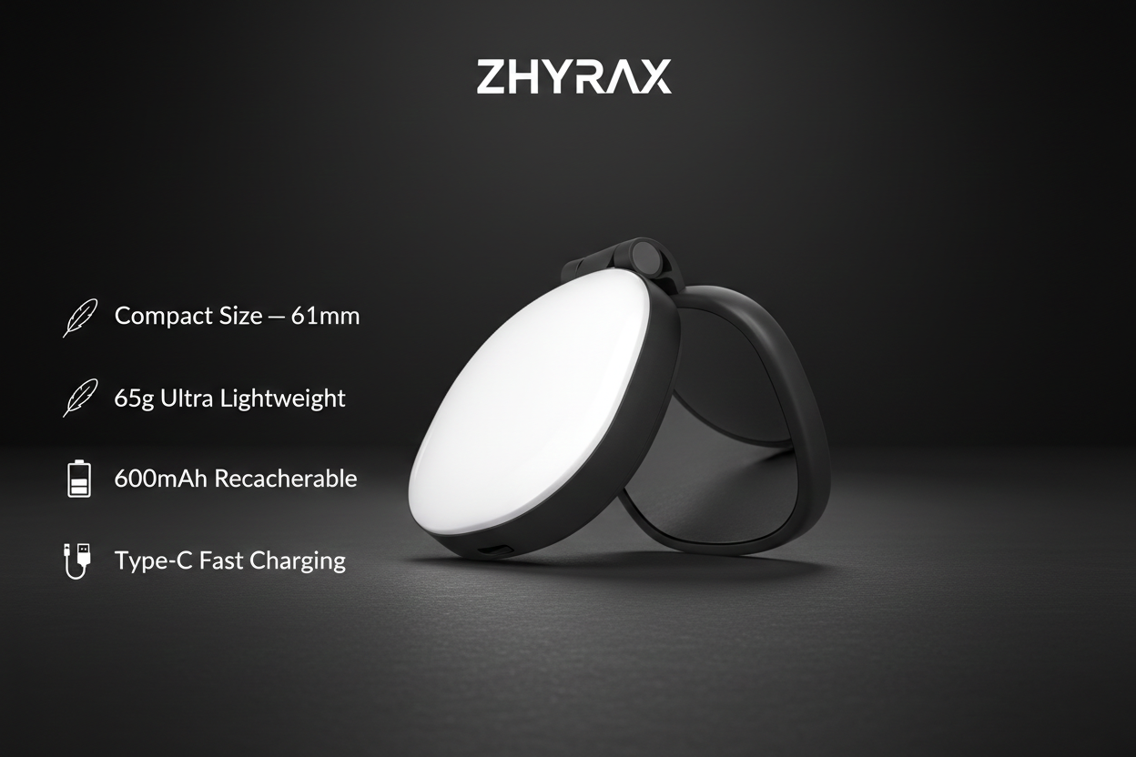 Rechargeable Magnetic LED Selfie Light