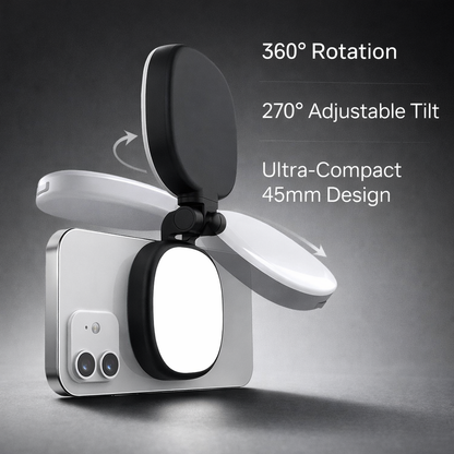 Rechargeable Magnetic LED Selfie Light